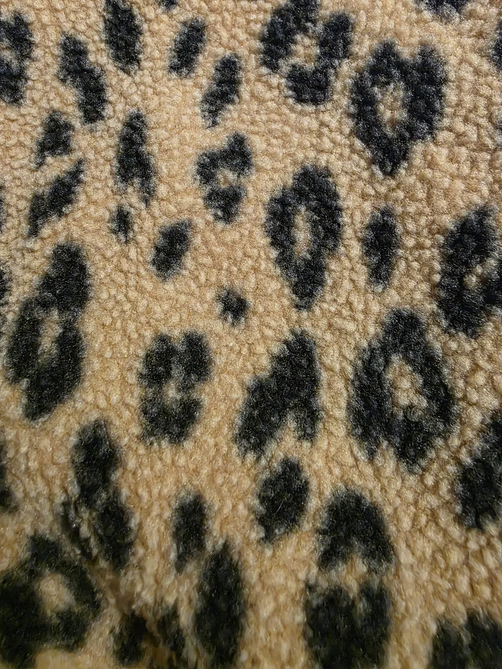 Carter's Fuzzy Leopard Print Pullover - Tan & Black